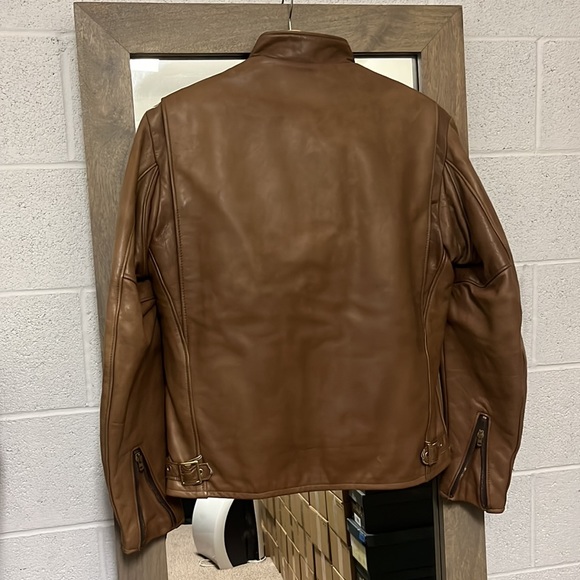 Schott Cafe Racer in Light Brown - Picture 4 of 4